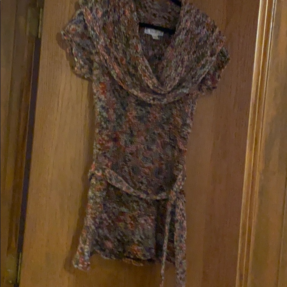 Cowl neck sweater, colors in excellent shape